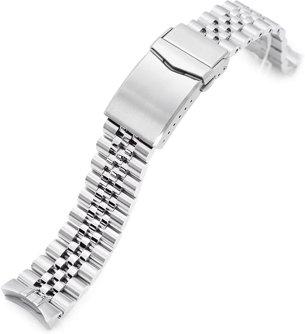 MiLTAT 20mm Super-JUB Watch Band compatible with Seiko 5 Sports 40mm SRPE51 SRPE53 SRPE55