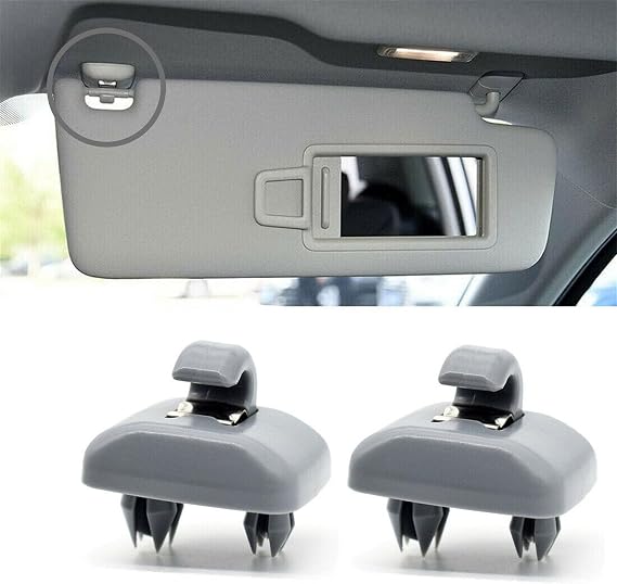 2Pcs Inner Sun Visor Clips for Audi A1 A3 A4 A5 Q3 Q5 A7 B6 B7 B8 S4 S5