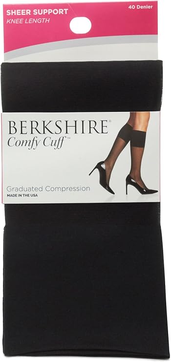 Berkshire Women's plus-size Queen Sheer Graduated Compression Trouser Sock