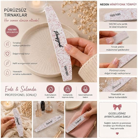 Süngerli Oval Tırnak Törpüsü 100 180 2 Adet