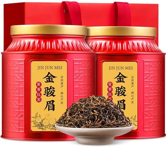 HQZMCTE Premium Jinjunmei Black Tea with Honey Aroma - From Wuyi Mountain,China- for Daily Drink and Gift (250g*1)