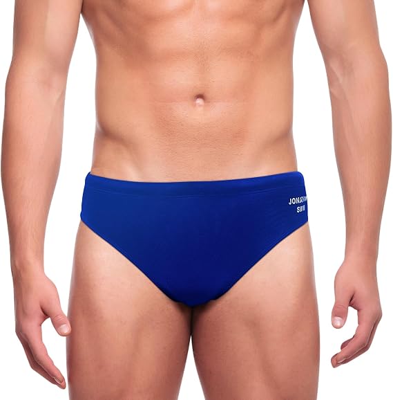 3-inch Swim Mens Briefs Athletic Solid Men Bikini Underwear with Drawstring Bikini Swimming Trunks