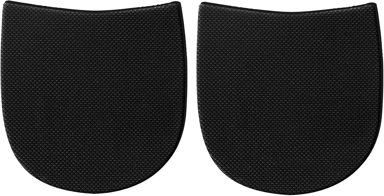 Vin Beauty Shoe Repair Rubber Heel Replacement, Boot Heel Replacement Repair Heels Anti-Slip Heels Pads 5/32 Inch (4mm) Thick, 1 Pair Black