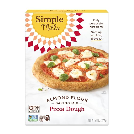 Simple Mills Pizza Dough Baking Mix, 9.8 Ounce Boxes