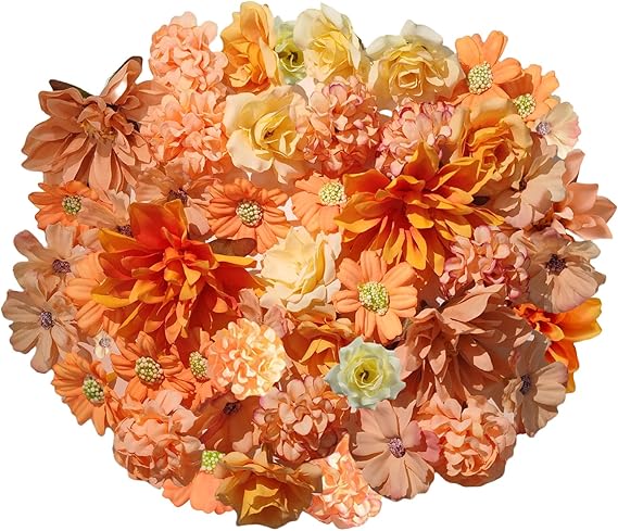 HhBdy 40pcs Artificial Flowers Mini Fake Flowers Daisy (Yellow)