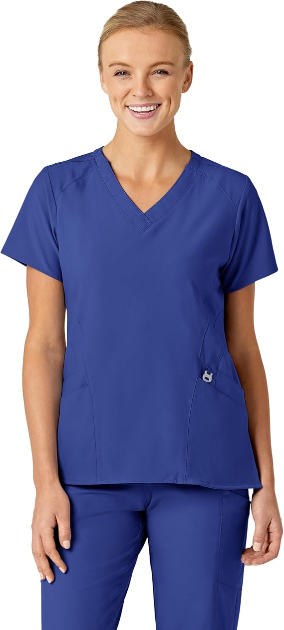 WINK W123 Women's Stylized V-Neck Scrub Top