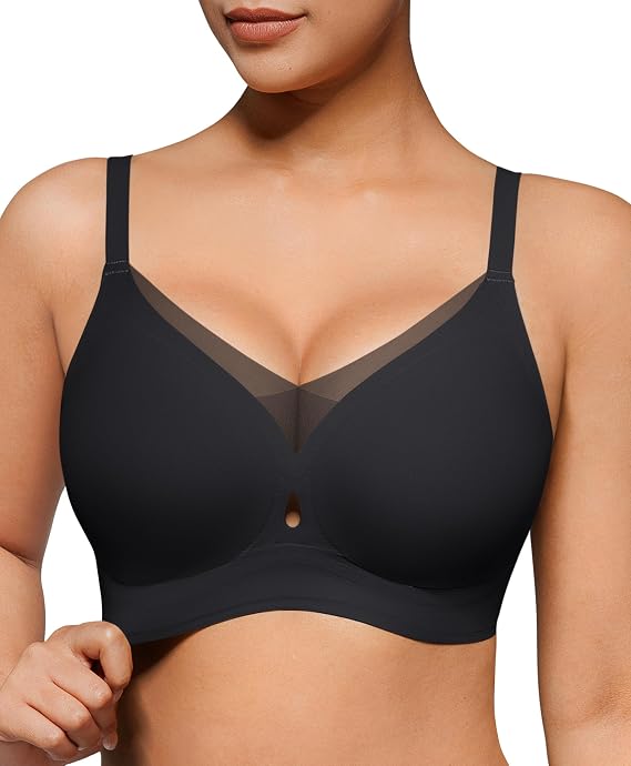 Popilush Wireless Push Up Bra Comfortable Supportive Everyday Bras