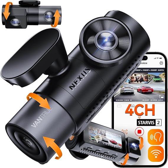 Vantrue N5 4 Channel WiFi 360 All Sides Dash Cam