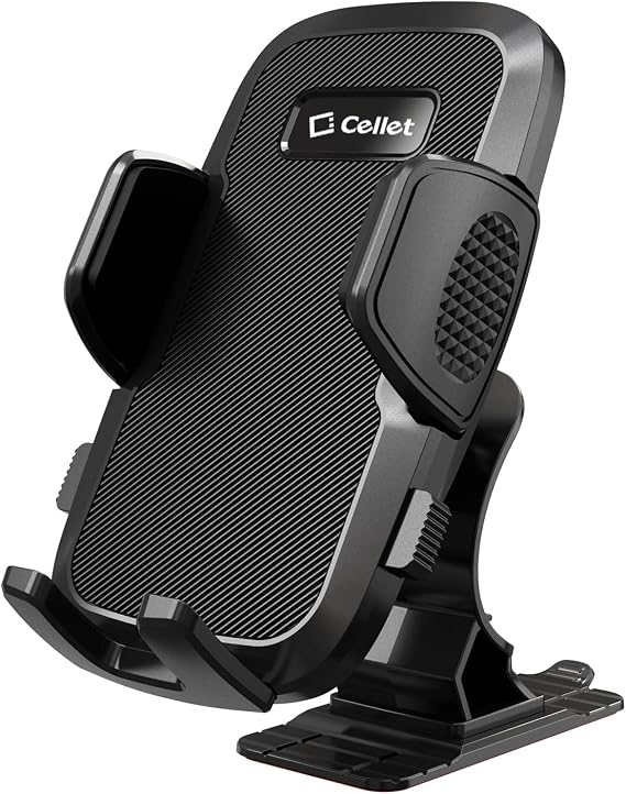 Cellet Dashboard Car Mount, Strong Adhesive Mount Smartphone Holder, Cell Phone Holder Compatible with iPhone 17 Pro Max, Samsung Galaxy, Google Pixel, Moto, Google Map Driving