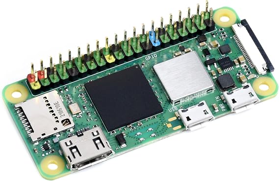 Pi Zero 2 WH-Pi Zero 2 W Color Pre Soldered Header, 1GHz Quad-Core Arm Cortex-A53 CPU, WiFi & Bluetooth 4.2 BLE 5x Fast