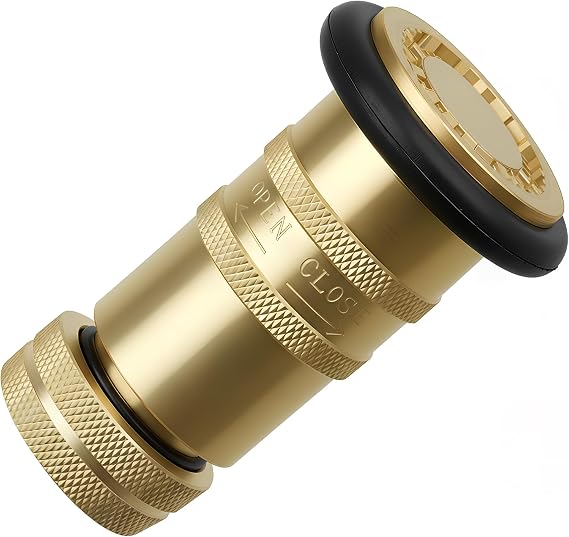 1.5" NH/NST Fire Hose Nozzle, Brass Fire Equipment Spray Jet Fog Nozzle, Max. 100psi