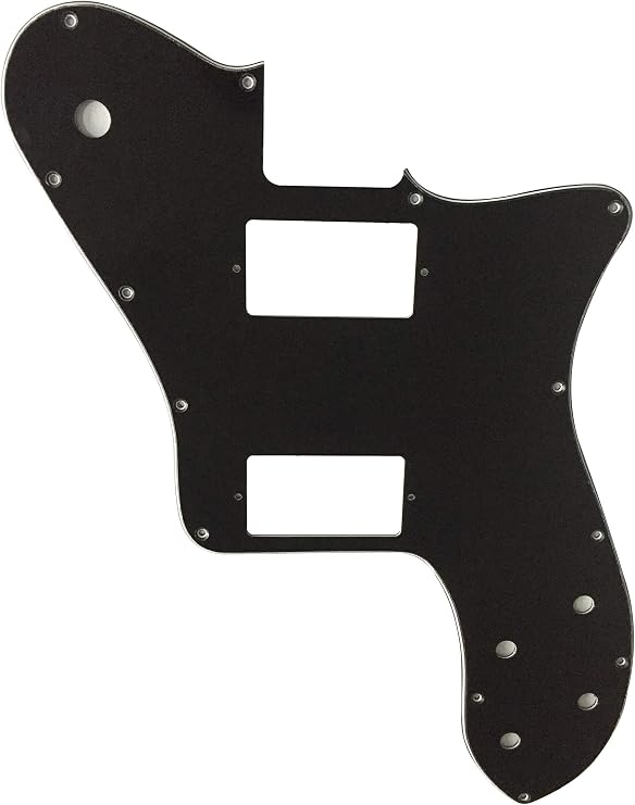 Guitar Parts For Fender US '72 Telecaster Deluxe Reissue PAF Guitar Pickguard (3 Ply Black)