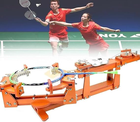 Badminton Racket String Machine, Racket Stringing Machine, 6-Point Fixed 60lb Badminton String Machine/Digital Display, Squash