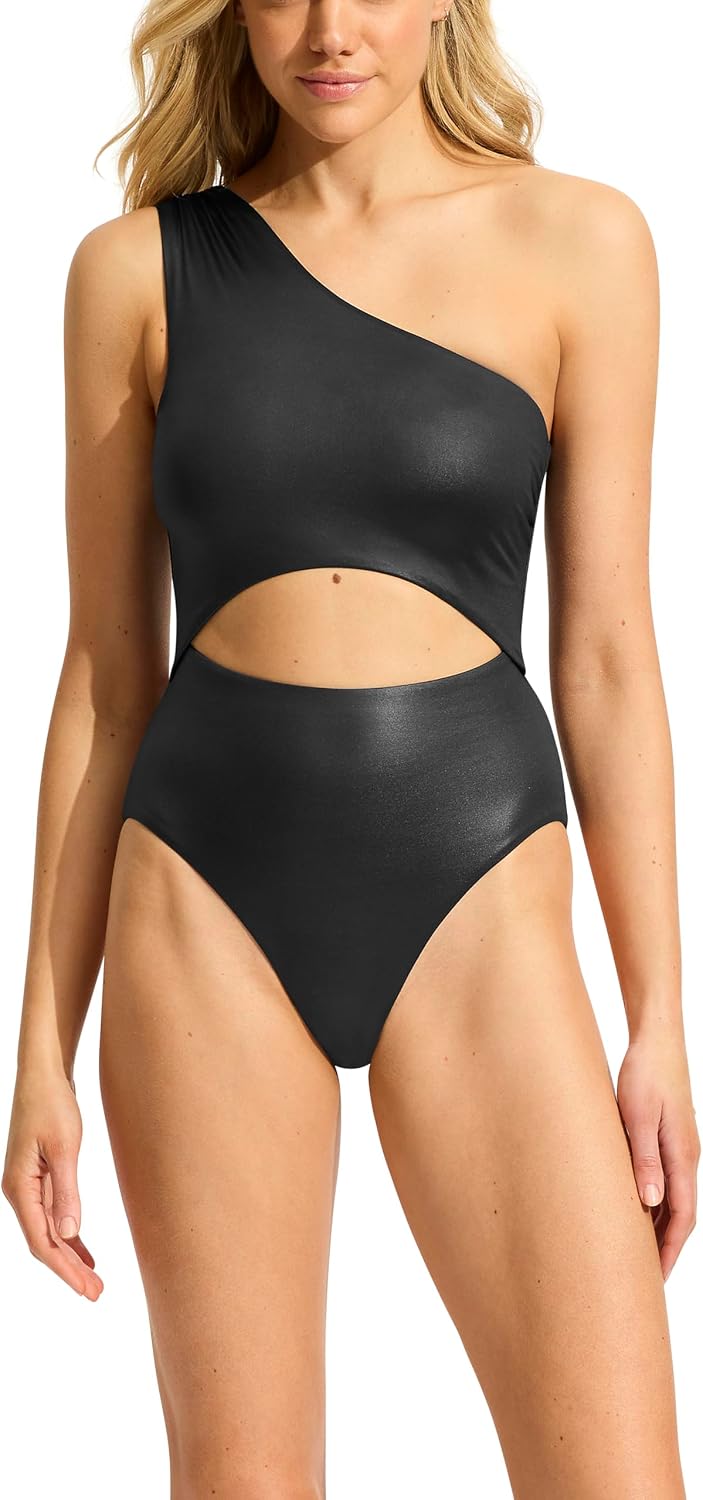 Seafolly Women's Shoulder Cut Out One Piece Swimsuit