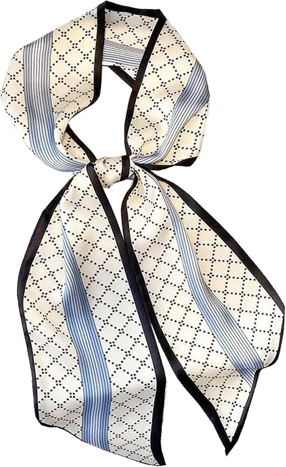 Hexchasty Satin Head Hair Scarf Silky Neck Scarves for Women Purse Scarf
