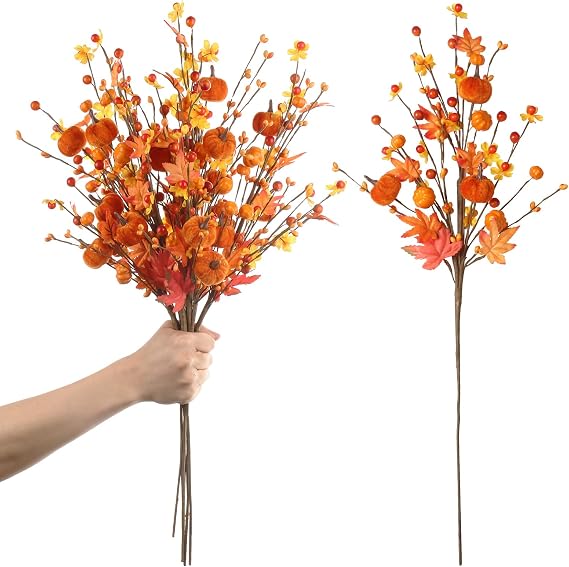 4PCS Fall Decor for Indoor Autume Thanksgiving Home Holiday Decorations