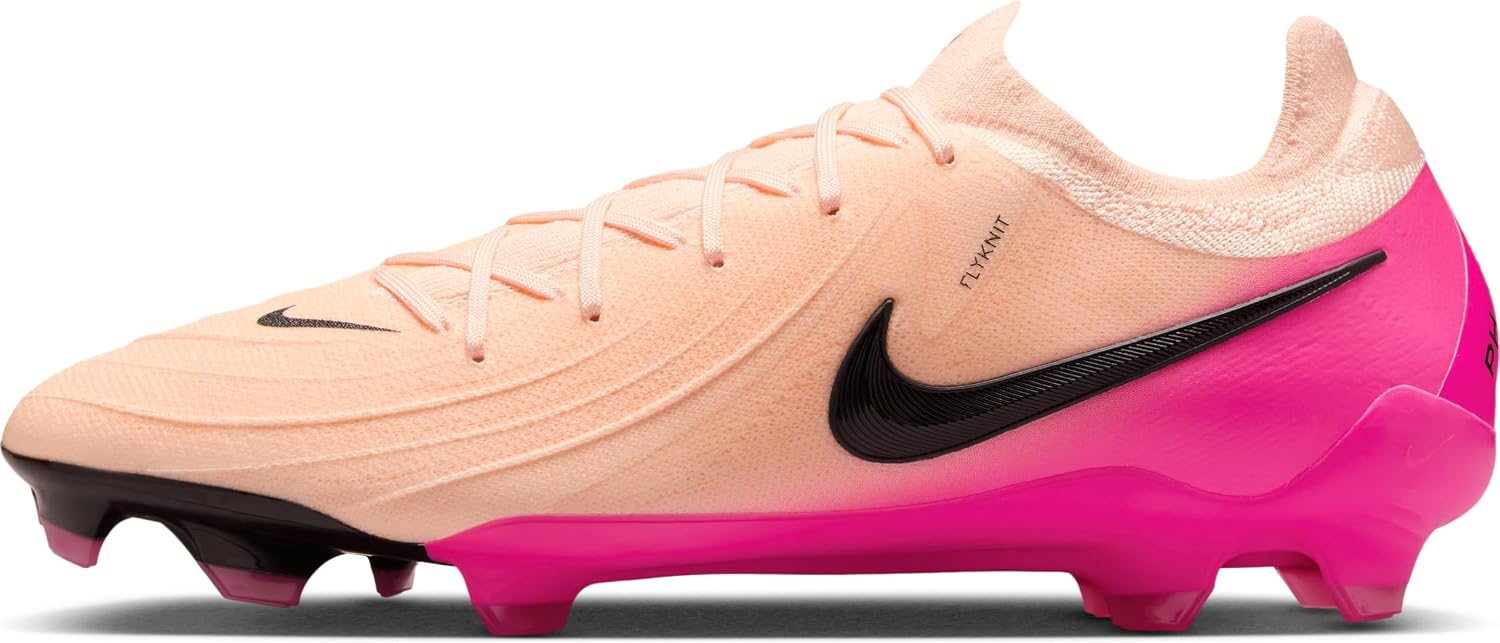 Nike Phantom GX 2 Pro FG Low-Top Soccer Cleats FJ2563-800, Crimson TintPink BlastBlack