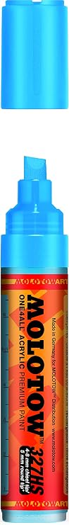 Molotow ONE4ALL Acrylic Paint Marker, 4-8mm, Shock Blue Middle, 1 Each (327.553)