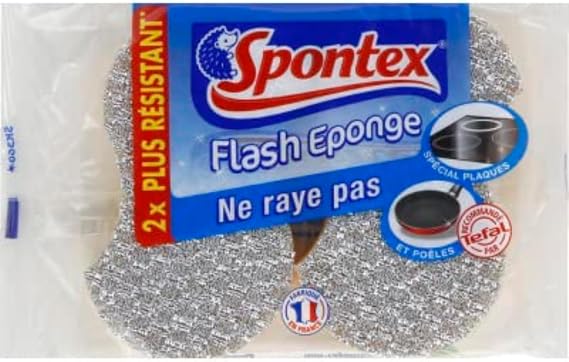 SPONTEX Flash Sponge - 2 Count (Pack of1)