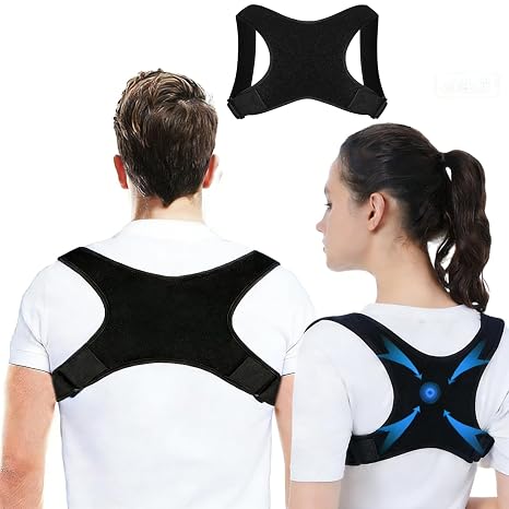Back Brace Posture Corrector for Women Men - Adjustable Back Support Shoulder Posture Support for Improve Posture Provide And Back Pain Relief For Upper Back Pain