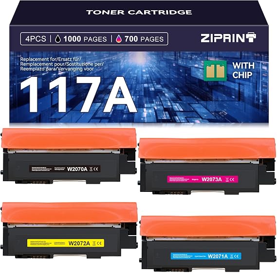 ZIPRINT HP 117A için Ziprint Uyumlu Toner Kartuşları HP Renkli Lazer MFP 179fnw 150nw 178nw 178nwg 179fwg 150a
