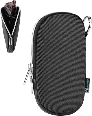 Beautyflier Soft Sunglasses Case, Stylish Storage Bag for Eyeglass, Portable Glasses Pouch with Keychain, Great for Travel