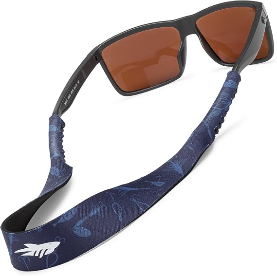 Pilotfish Neoprene Eyewear Retainer Sunglasses Strap - Premium, Lightweight, Perfect Size for Men & Women