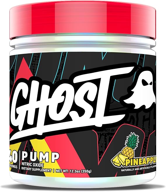 GHOST Pump, Stim-Free Nitric Oxide Powder, Pineapple, 40 Servings