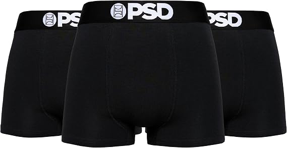 PSD Mens Underwear Trunk Length Cotton Boxer Briefs, Packs & Singles