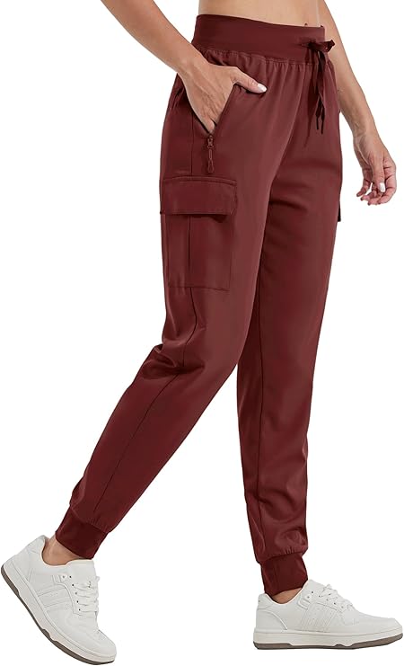 Willit Women's Cargo Hiking Pants Lightweight Athletic Outdoor Travel Joggers Quick Dry Workout Pants Water Resistant