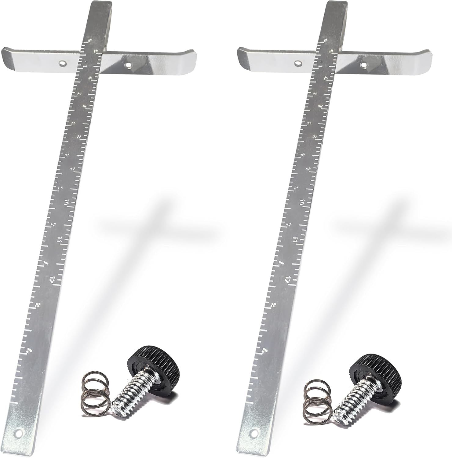 Rip Fence Guide Kit Replacement for Circular Saw, Edge Guide Cordless with Round Head Stop Screw And Spring (Sliver)