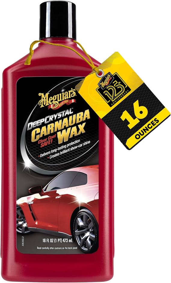 Meguiar's Deep Crystal Carnauba Wax, 16 Oz