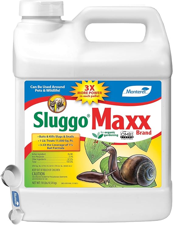 Monterey Sluggo Maxx Slug and Snail Killer, 10 lb