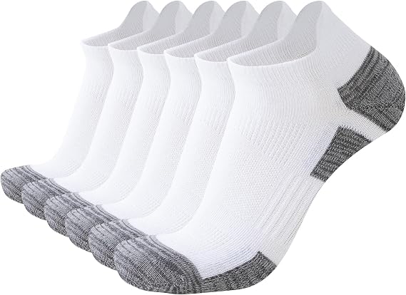 SockWaddles Trainer Socks for Men, 6/10 Pairs Cushioned Cotton Ankle Socks
