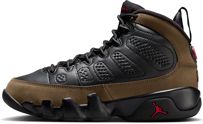 Olive Jordan 9 Retro for Grade School by JORDAN