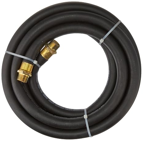 Fill-Rite FRH07514 3/4 Inch x 14 Foot Neoprene Replacement Fuel Transfer Hose with Male Ends Compatible with All Electric Fuel Pumps