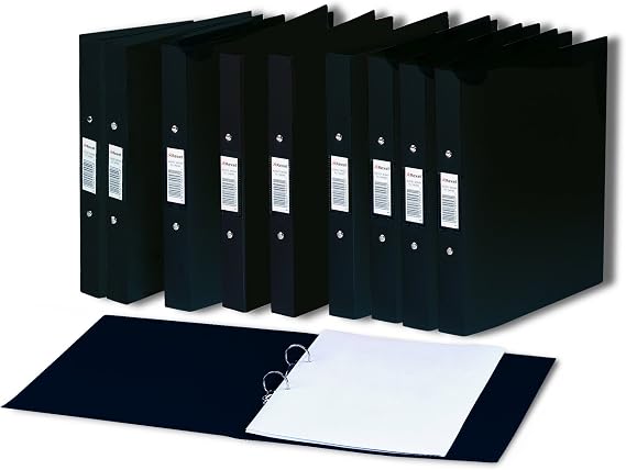 Rexel A5 Budget Two Ring Binders - Black, Pack of 10