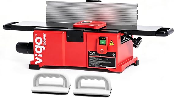 6 Inch Benchtop Jointer, Spiral Cutterhead with Carbide Inserts