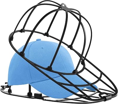 Hat Washer Cage for Baseball Caps Washing Machine Dishwasher Cap Cleaner Frame Washing for Adult Kids Ball Hats Black-1Pack