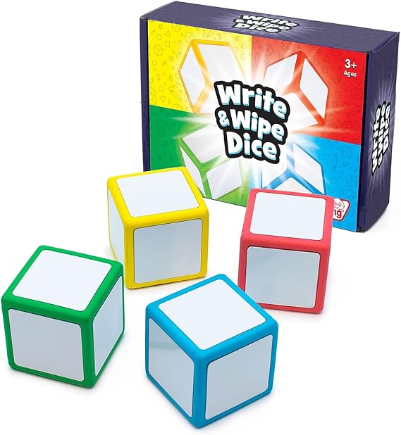 Junior Learning Write & Wipe Dice Game JL617