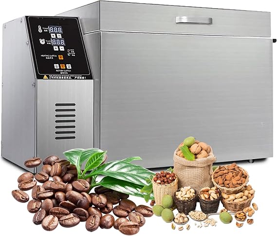 Coffee Roaster Machine for Home and Commercial Use, Electric Drum Roaster for Nuts, Peanuts, Cashews, and Chestnuts, Ideal Coffee Roasting Equipment