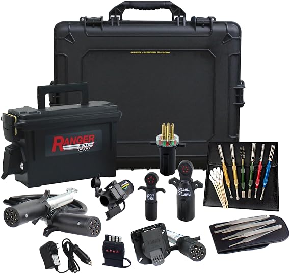 Tactical Trailer Tester Field Kit IPA 9200 | 37-Pc. Kit in Custom Case - Test, Clean and Restore Tow Circuits on All Trucks and Trailers in North America