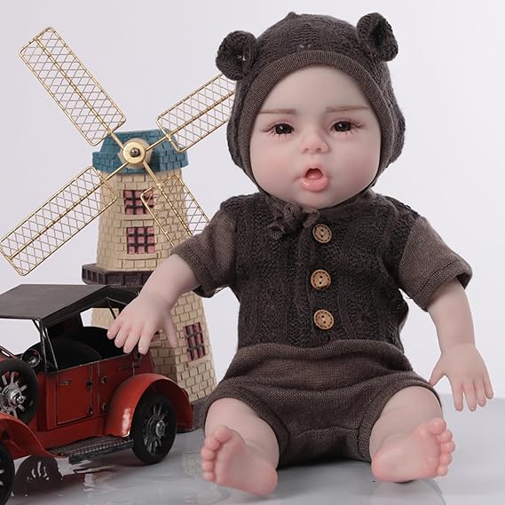 Reborn Silicone Baby Doll 18.5 inch (Tan Boy)