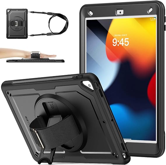 SEYMAC stock Case for iPad 9th/8th/7th Generation 10.2'' 2021/2020/2019