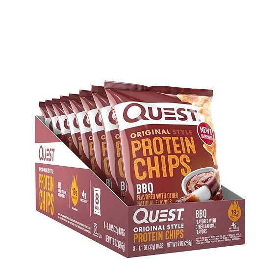 Protein Chips - 19g Protein - Barbecue (8 Bags)