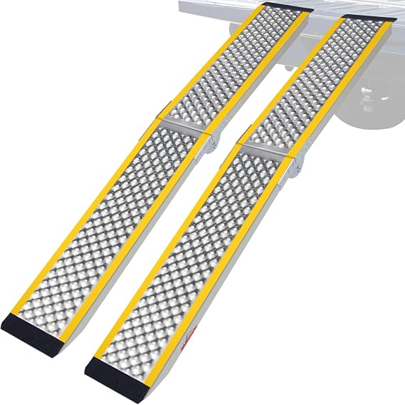 Ruedamann 2PC 79'' Aluminum Dirt Bike Ramp, 1200 lbs Capacity