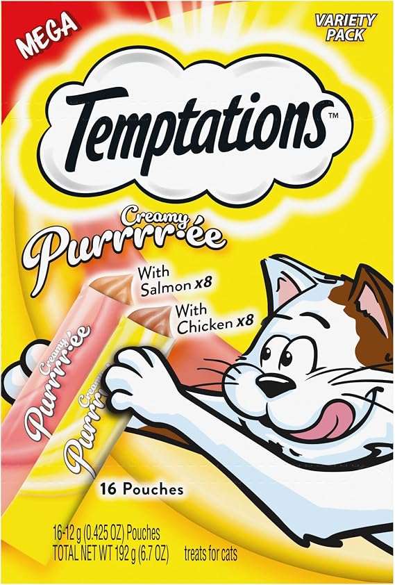 Temptations Classic Crunchy and Soft Cat Treats Seafood Medley Flavor