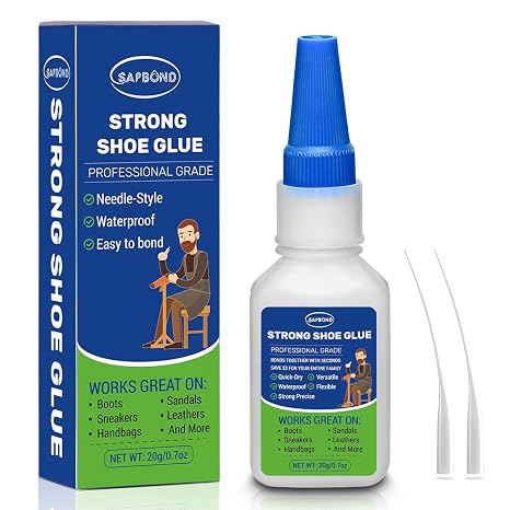 Shoe Glue Quick Dry Sole Repair, Professional Waterproof Clear Adhesive