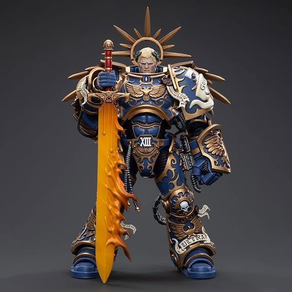 GWTCTOY JoyToy Warhammer 40K Genuine License 1:18 Action Figure, Ultramarines Primarch Roboute Guilliman