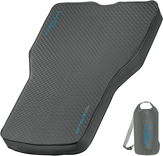 Lost Horizon Tesla Camping Air Mattress with Foam, Self Inflating Sleeping Pad, 11cm Thick, Model Y, with Pump Sack